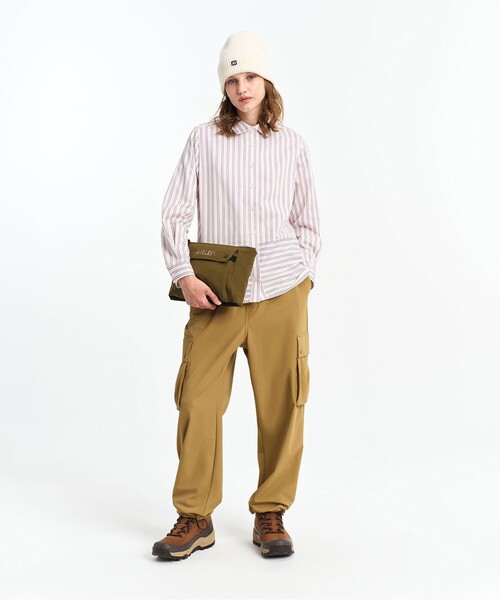 AIGLE（エーグル）の「吸水速乾 ストライプロングスリーブシャツ（シャツ/ブラウス・レディース・ホワイト・36/38）」の3枚目の写真