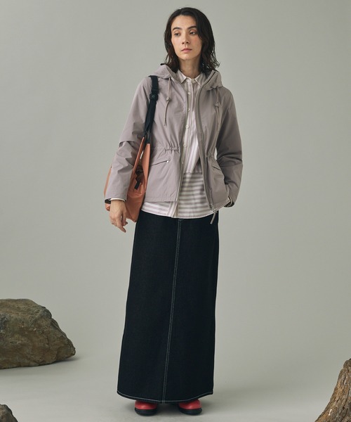 AIGLE（エーグル）の「吸水速乾 ストライプロングスリーブシャツ（シャツ/ブラウス・レディース・ホワイト・36/38）」の10枚目の写真