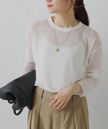 PUAL CE CIN | トリコットメッシュカットソー(Tシャツ/カットソー)
