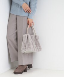 SHOO・LA・RUE | 【高レビュー/2WAY】きれい見えで上品な ストライプファートートバッグ(トートバッグ)