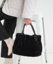 SHOO・LA・RUE | 【高レビュー/2WAY】きれい見えで上品な ストライプファートートバッグ(トートバッグ)
