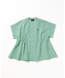 THOUSAND MILE（サウザンドマイル）の「[L's]WAIST DRAWCODE SHIRT SEERSUCKER STRIPE/ウエストドローコードシャツ シアサッカーストライプ（シャツ/ブラウス）」