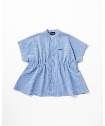 THOUSAND MILE（サウザンドマイル）の「[L's]WAIST DRAWCODE SHIRT SEERSUCKER STRIPE/ウエストドローコードシャツ シアサッカーストライプ（シャツ/ブラウス）」