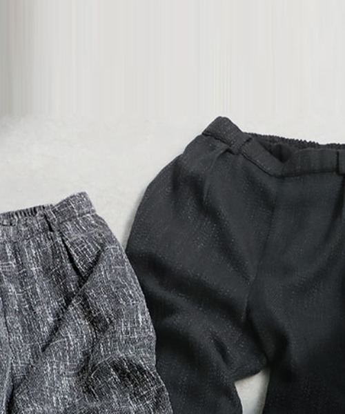 antiqua(アンティカ)の「ツイード柄ワイドパンツ(その他パンツ・レディース・ブラック/グレー・LARGE/MEDIUM)」の14枚目の写真