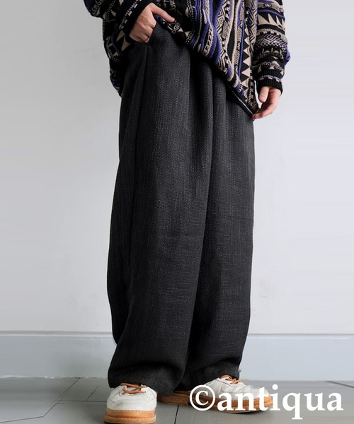 antiqua(アンティカ)の「ツイード柄ワイドパンツ(その他パンツ・レディース・ブラック/グレー・LARGE/MEDIUM)」の21枚目の写真