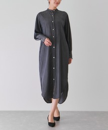 ロングデニムワンピース