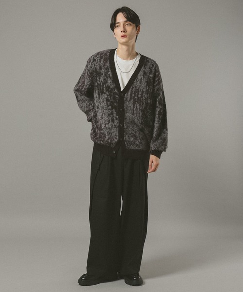 RAGEBLUE（レイジブルー）の「ツータック/ベルト付きワイドスラックス（スラックス・メンズ・ネイビー/ベージュ系その他/ブラック・MEDIUM/LARGE）」の6枚目の写真