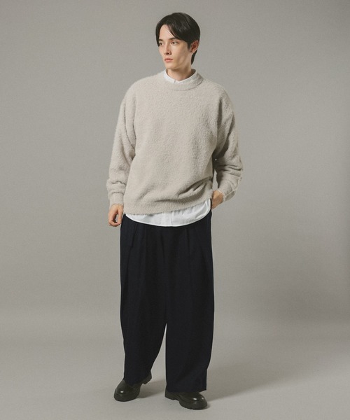 RAGEBLUE（レイジブルー）の「ツータック/ベルト付きワイドスラックス（スラックス・メンズ・ネイビー/ベージュ系その他/ブラック・MEDIUM/LARGE）」の22枚目の写真