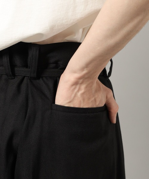 RAGEBLUE（レイジブルー）の「ツータック/ベルト付きワイドスラックス（スラックス・メンズ・ネイビー/ベージュ系その他/ブラック・MEDIUM/LARGE）」の17枚目の写真