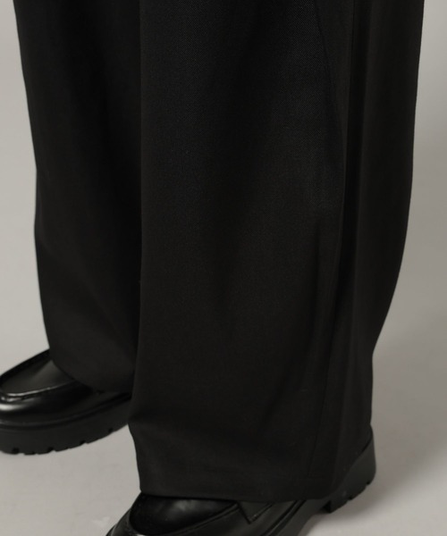RAGEBLUE（レイジブルー）の「ツータック/ベルト付きワイドスラックス（スラックス・メンズ・ネイビー/ベージュ系その他/ブラック・MEDIUM/LARGE）」の14枚目の写真