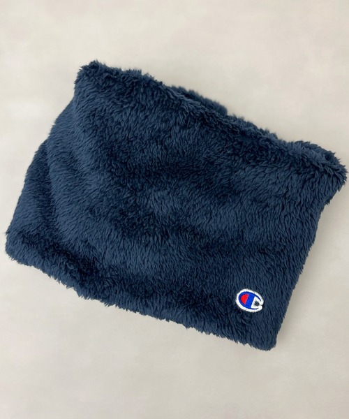 Champion(チャンピオン)の「【Champion】チャンピオン Kids キッズ ボアネックウォーマー(ネックウォーマー/スヌード・キッズ・ブラック/ライトブルー/ライラック/ベビーピンク/ベージュ/ミント/ネイビー・FREE)」の5枚目の写真