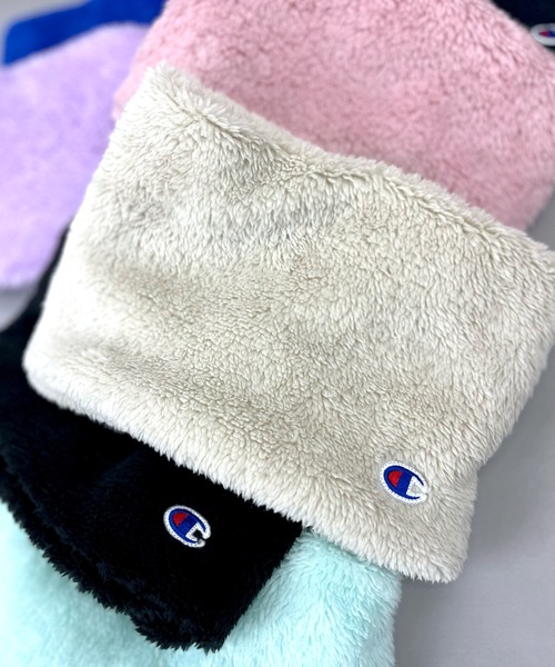 Champion(チャンピオン)の「【Champion】チャンピオン Kids キッズ ボアネックウォーマー(ネックウォーマー/スヌード・キッズ・ブラック/ライトブルー/ライラック/ベビーピンク/ベージュ/ミント/ネイビー・FREE)」の11枚目の写真