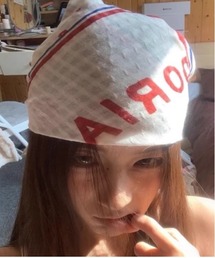 Vini（ヴィニ）の「【Y2K】ストリートビーニー風バンダナ（バンダナ/スカーフ）」