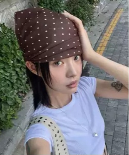 セール】【Y2K】ストリートビーニー風バンダナ（バンダナ/スカーフ