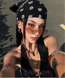 Vini | 【Y2K】ストリートビーニー風バンダナ(バンダナ/スカーフ)