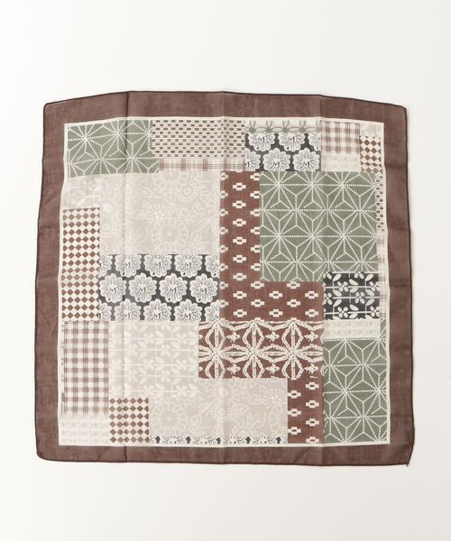 Vini（ヴィニ）の「【Y2K】ストリートビーニー風バンダナ（バンダナ/スカーフ・レディース・ブラウン/ブラック/ブラウン系その他/ベージュ・FREE）」の13枚目の写真