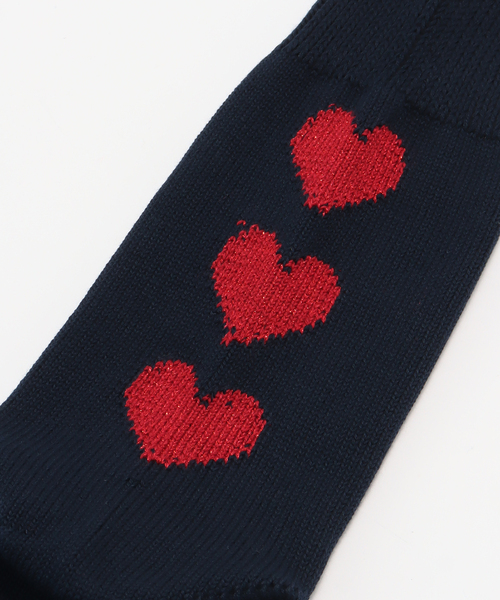 OUTDOOR PRODUCTS（アウトドアプロダクツ）の「X by Three Hearts RX-83（ソックス/靴下・レディース・ネイビー/ホワイト・FREE）」の7枚目の写真