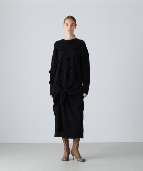 セール】◇バックサテンジョーゼットスカート（スカート）｜ADORE