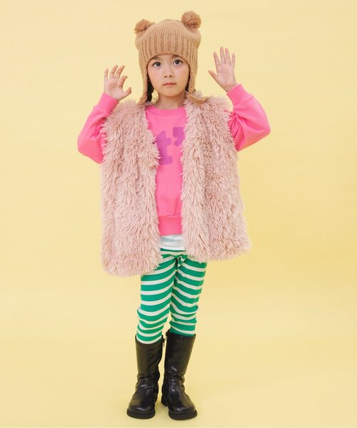 BREEZE（ブリーズ）の「【WEB限定/ジュニア対応】レイヤードスカート（スカート・キッズ・ブラック/オフホワイト・110/140）」の5枚目の写真