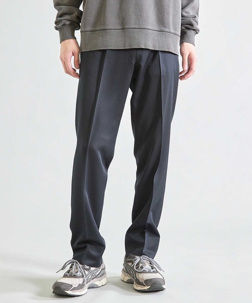 UNION STATION（ユニオンステーション）の「【吸水速乾】ウールライク スリムフィットイージーパンツ（スラックス・メンズ・ブラック/グレー/モカ・S/M/L/LL）」の5枚目の写真