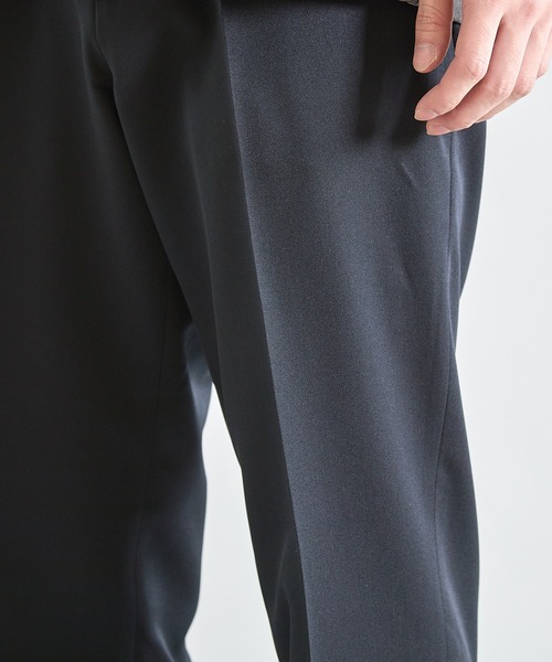 UNION STATION（ユニオンステーション）の「【吸水速乾】ウールライク スリムフィットイージーパンツ（スラックス・メンズ・ブラック/グレー/モカ・S/M/L/LL）」の7枚目の写真