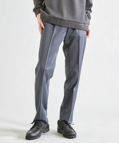 UNION STATION（ユニオンステーション）の「【吸水速乾】ウールライク スリムフィットイージーパンツ（スラックス・メンズ・ブラック/グレー/モカ・S/M/L/LL）」の16枚目の写真