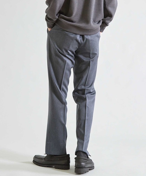 UNION STATION（ユニオンステーション）の「【吸水速乾】ウールライク スリムフィットイージーパンツ（スラックス・メンズ・ブラック/グレー/モカ・S/M/L/LL）」の18枚目の写真