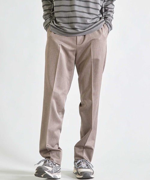 UNION STATION（ユニオンステーション）の「【吸水速乾】ウールライク スリムフィットイージーパンツ（スラックス・メンズ・ブラック/グレー/モカ・S/M/L/LL）」の11枚目の写真