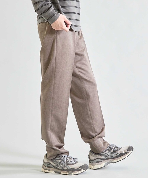 UNION STATION（ユニオンステーション）の「【吸水速乾】ウールライク スリムフィットイージーパンツ（スラックス・メンズ・ブラック/グレー/モカ・S/M/L/LL）」の12枚目の写真