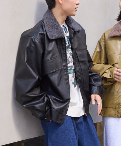 ジャケット・アウター aoioa 楽天市場】＜ウタオ＞ボアジップブルゾン Utao: スタディオクリップ