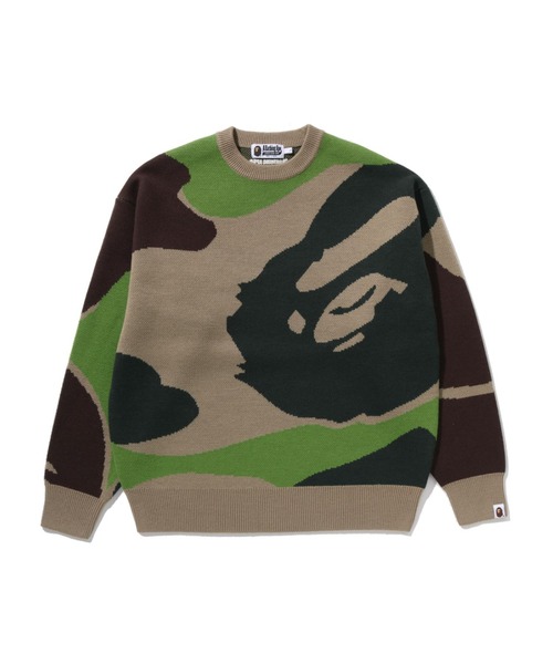 MEGA ABC CAMO KNIT CREWNECK SWEATSHIRT（ニット/セーター）｜A