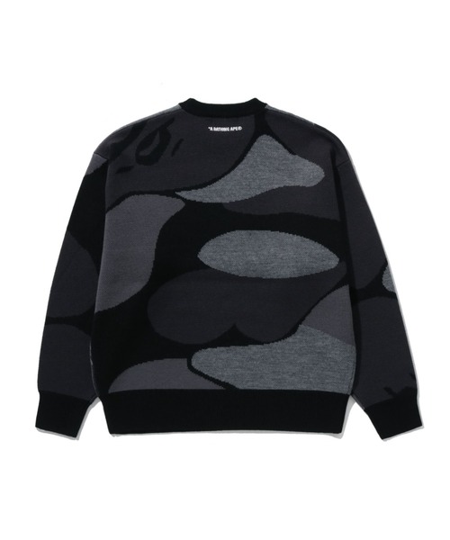 A BATHING APE（アベイシングエイプ）の「MEGA ABC CAMO KNIT CREWNECK SWEATSHIRT（ニット/セーター・メンズ・グリーン/ブラック・LARGE/MEDIUM/SMALL/X-LARGE）」の3枚目の写真