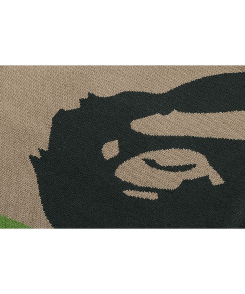 A BATHING APE（アベイシングエイプ）の「MEGA ABC CAMO KNIT CREWNECK SWEATSHIRT（ニット/セーター・メンズ・グリーン/ブラック・LARGE/MEDIUM/SMALL/X-LARGE）」の6枚目の写真