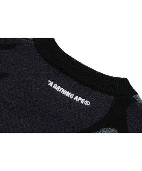 A BATHING APE（アベイシングエイプ）の「MEGA ABC CAMO KNIT CREWNECK SWEATSHIRT（ニット/セーター・メンズ・グリーン/ブラック・LARGE/MEDIUM/SMALL/X-LARGE）」の7枚目の写真