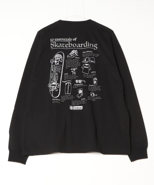 ELEMENT（エレメント）の「エレメント  ESSENTIAL LS エクストリームスポーツ 長袖Tシャツ（Tシャツ/カットソー・メンズ・ブラック/ホワイト・M/L/LL）」の3枚目の写真