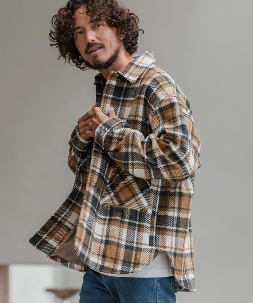 mj11208-チェック柄CPOジャケット（その他アウター）｜CAMBIO