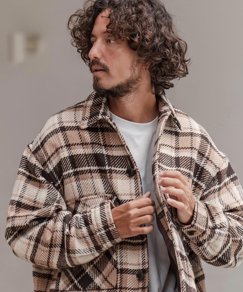 mj11208-チェック柄CPOジャケット（その他アウター）｜CAMBIO