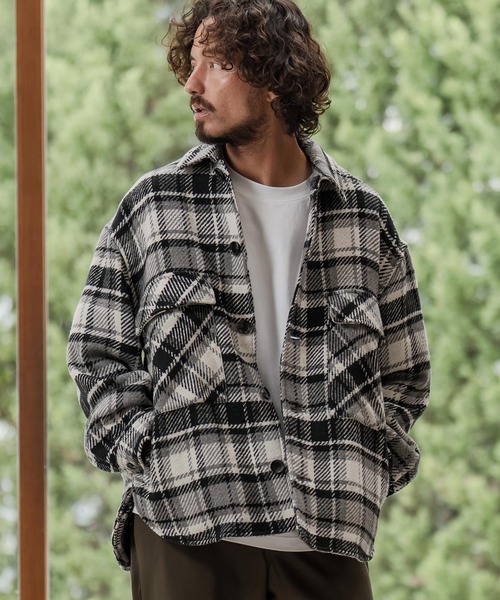 mj11208-チェック柄CPOジャケット（その他アウター）｜CAMBIO