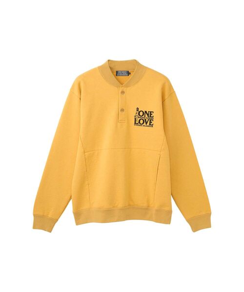 HYSTERIC GLAMOUR（ヒステリックグラマー）の「ONE LOVE スウェット（スウェット・メンズ・イエロー/ブラック/トップグレー・SMALL/MEDIUM/LARGE/X-LARGE）」の3枚目の写真