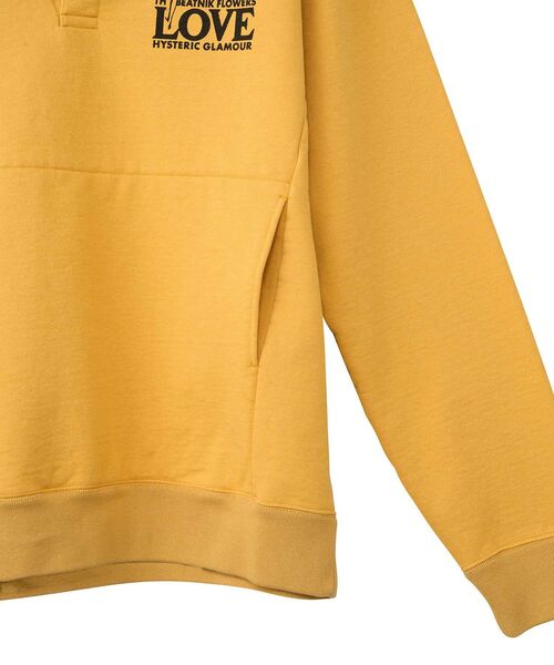 HYSTERIC GLAMOUR（ヒステリックグラマー）の「ONE LOVE スウェット（スウェット・メンズ・イエロー/ブラック/トップグレー・SMALL/MEDIUM/LARGE/X-LARGE）」の6枚目の写真