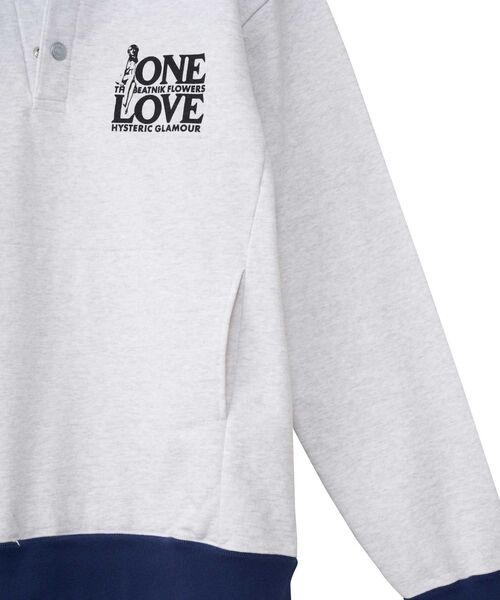 HYSTERIC GLAMOUR（ヒステリックグラマー）の「ONE LOVE スウェット（スウェット・メンズ・イエロー/ブラック/トップグレー・SMALL/MEDIUM/LARGE/X-LARGE）」の9枚目の写真