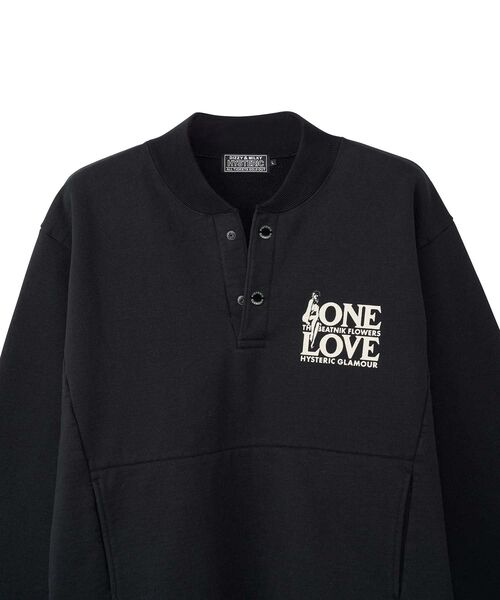 HYSTERIC GLAMOUR（ヒステリックグラマー）の「ONE LOVE スウェット（スウェット・メンズ・イエロー/ブラック/トップグレー・SMALL/MEDIUM/LARGE/X-LARGE）」の11枚目の写真