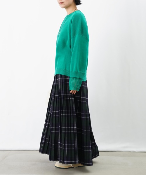 LUCA/LADY LUCK LUCA(ルカ/レディラックルカ)の「LC/LLL レイヤードニットプルオーバー(ニット/セーター・レディース・ブラック/ライトグレー/グリーン・FREE)」の19枚目の写真