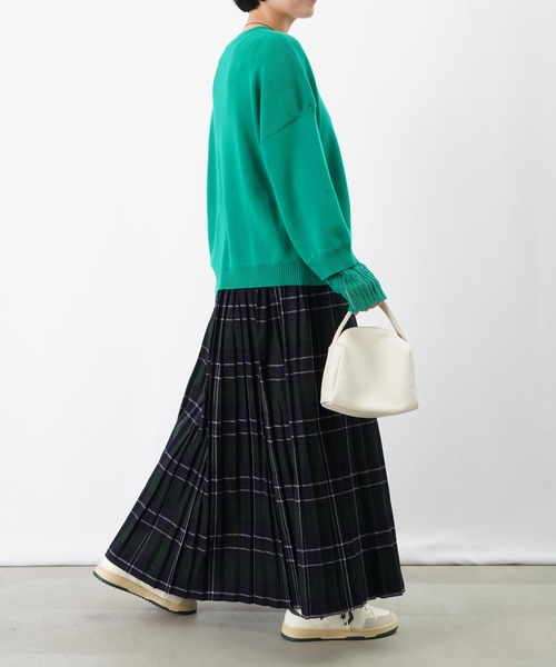 LUCA/LADY LUCK LUCA(ルカ/レディラックルカ)の「LC/LLL レイヤードニットプルオーバー(ニット/セーター・レディース・ブラック/ライトグレー/グリーン・FREE)」の21枚目の写真