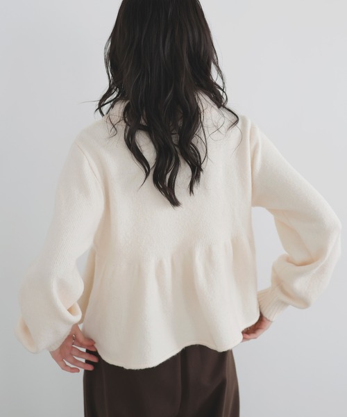 ペプラムポロニットプルオーバー（ニット/セーター）｜LIAN（リアン