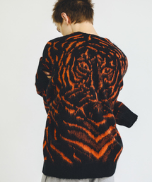 PENNEYS（ぺニーズ）の「【PENNEYS/ぺニーズ】TIGER PATTERN SHAGGY CARDIGAN / タイガーパターン シャギーカーディガン / ユニセックス（カーディガン/ボレロ）」