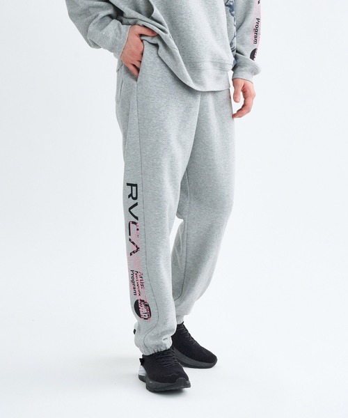 RVCA(ルーカ)の「RVCA OVER PRINT PT(スウェットパンツ・メンズ・ブラック/グレー・S/M/L)」の1枚目の写真