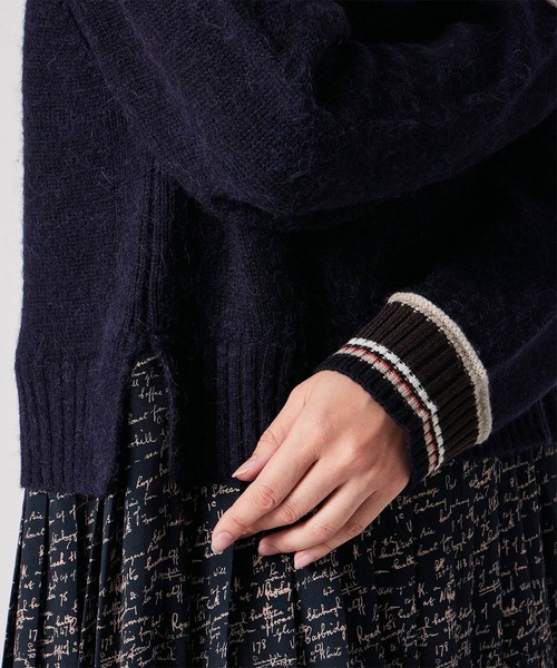 Paul Smith（ポールスミス）の「ウィメンズ "Slide Notes" ドッキング ワンピース / 255255 631N（ワンピース・レディース・ネイビー・MEDIUM）」の7枚目の写真