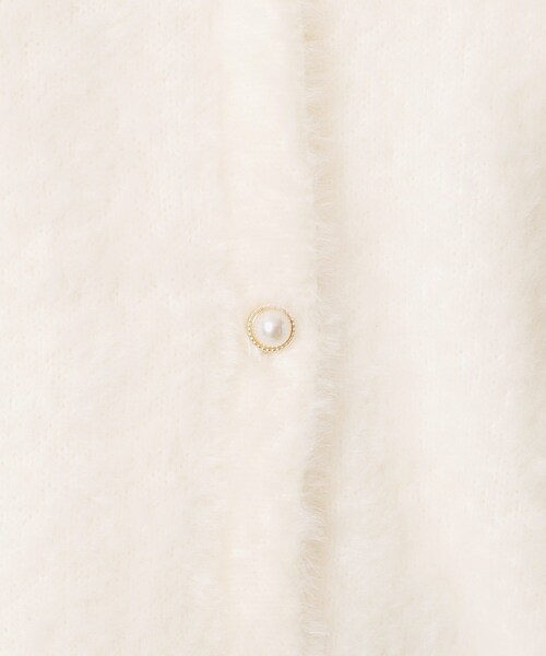 ITS'DEMO（イッツデモ）の「【手洗い可】フェザーヤーンVカーディガン（カーディガン/ボレロ・レディース・チャコールグレー/ピンク/ピンク系/オフホワイト・00）」の8枚目の写真