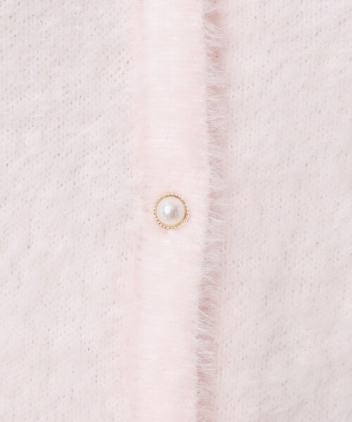 ITS'DEMO（イッツデモ）の「【手洗い可】フェザーヤーンVカーディガン（カーディガン/ボレロ・レディース・チャコールグレー/ピンク/ピンク系/オフホワイト・00）」の16枚目の写真